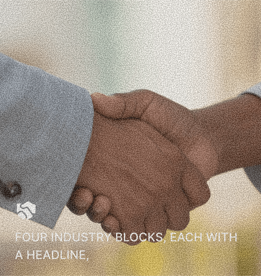 Two business partners shaking hands